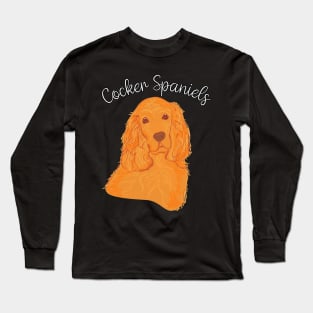 Snazzy Spaniel Styles Cocker's Couture, Urban Canine Tee Triumphs Long Sleeve T-Shirt